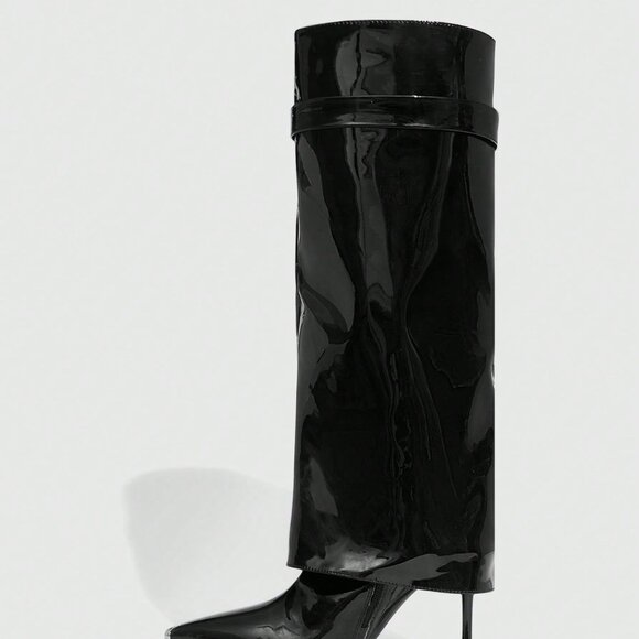 Black Sexy Women's Thigh High Boots - Picture 9 of 10